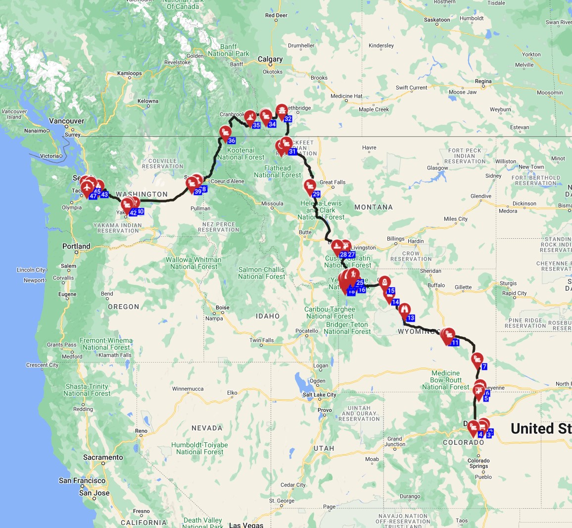 Epic USA motorhome trip With an RV from Denver to Seattle
